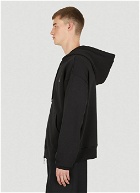 Rugged Zip Hooded Sweatshirt in Black