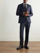 Caruso - Slim-Fit Wool Suit Trousers - Blue