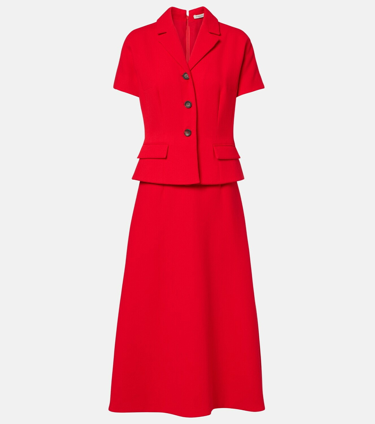 Emilia Wickstead Alexina wool crêpe midi dress