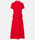 Emilia Wickstead Alexina wool crêpe midi dress