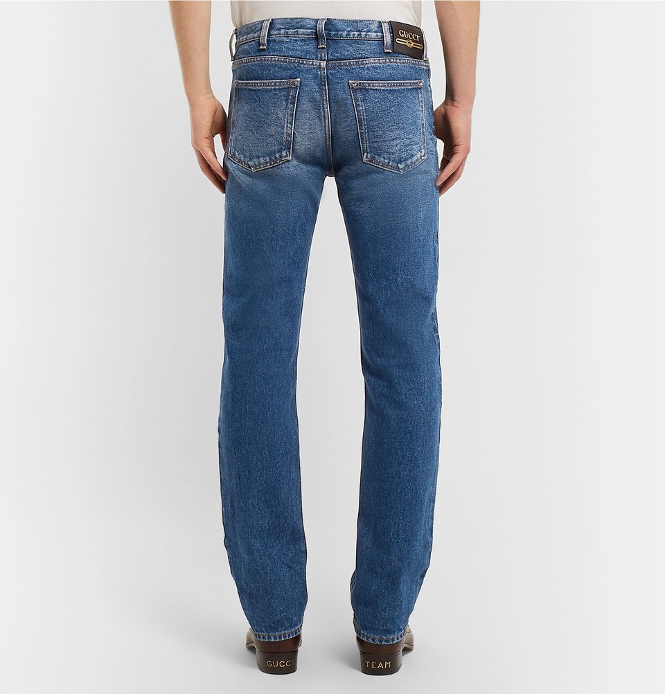 Gucci - Washed-Denim Jeans - Men - Blue Gucci