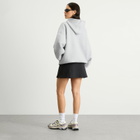 TALA Women's Oversized Active Logo Hooded Sweatshirt in Grey Marl