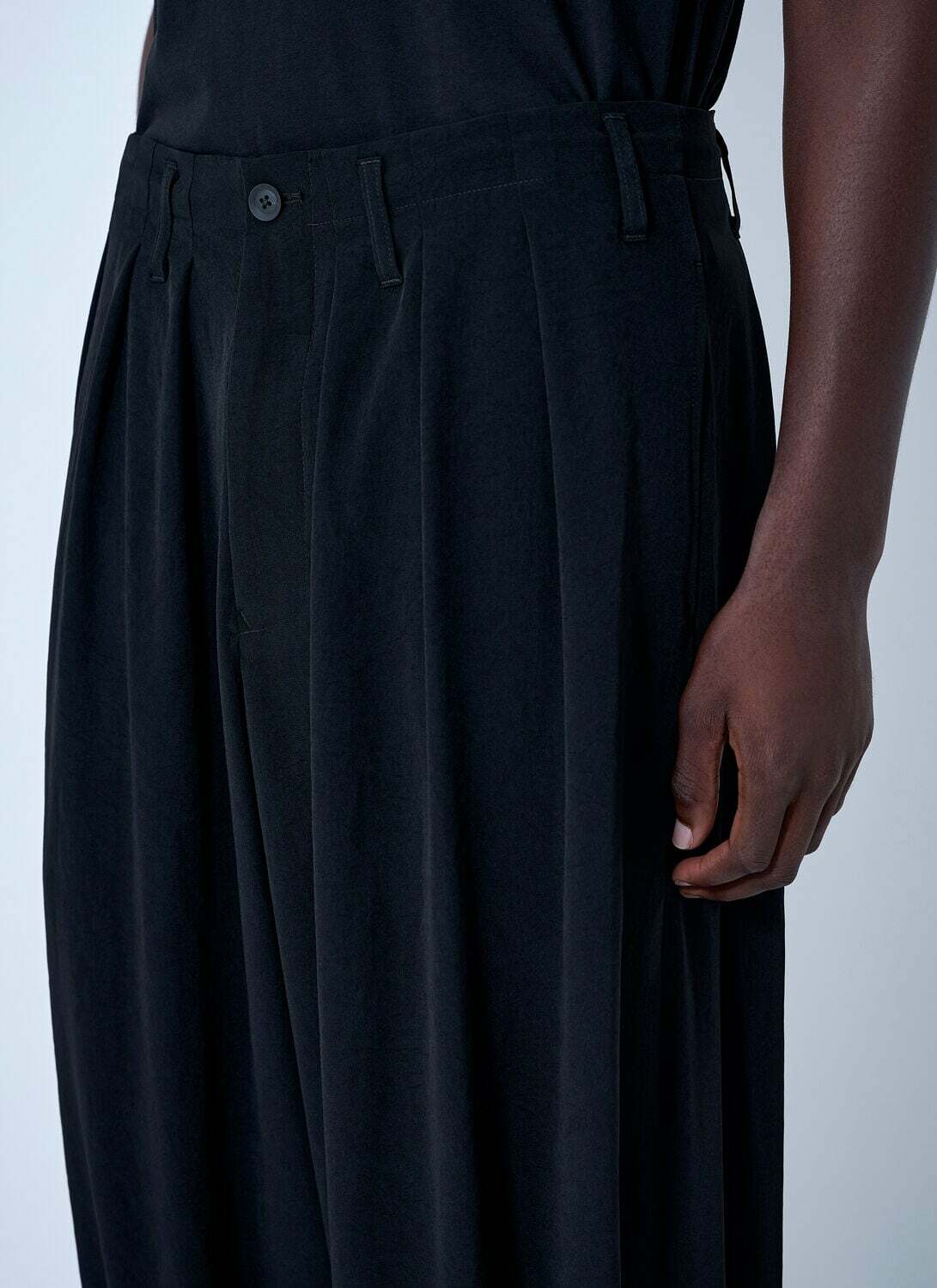 Yohji Yamamoto Pleated Drop-Crotch Trousers