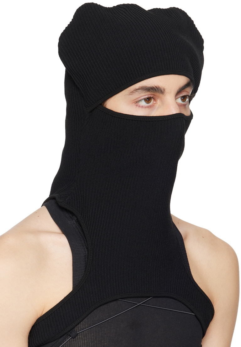 ANDREĀDAMO Black Rib Beanie