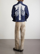 KAPITAL - Embroidered Denim Jacket - Blue
