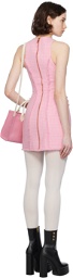 Balmain Pink Gingham Minidress