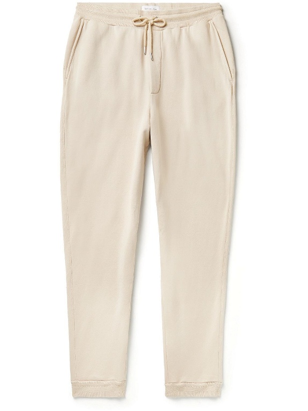 Photo: Hamilton And Hare - Tapered Cotton and Lyocell-Blend Jersey Sweatpants - Neutrals