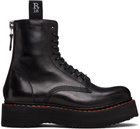 R13 Black Single Stack Boots