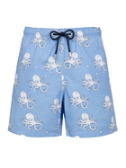 MC2 Saint Barth Man Mid-length Gustavia Swim-shorts With Octopus Print