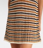 Eres Inedit open-knit cotton-blend polo dress
