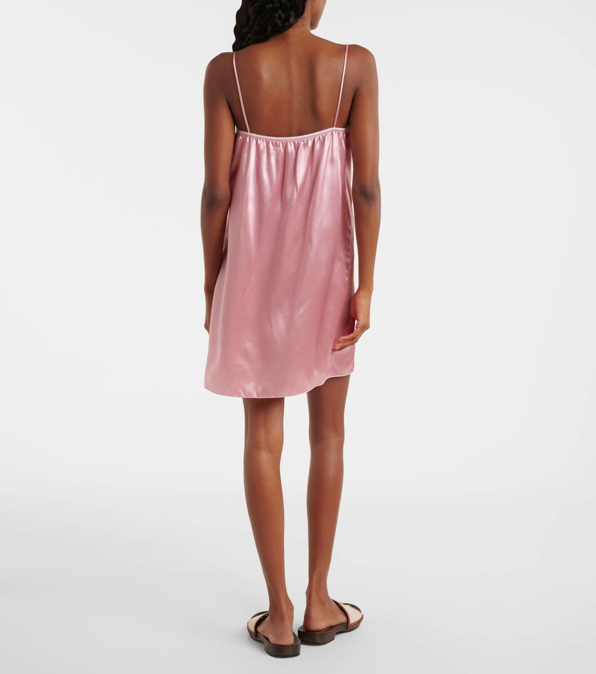 miu miu pink satin dress Miu Miu Satin Maxi Dress | Pink
