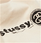 Stüssy - Printed Cotton-Canvas Tote Bag - Neutrals