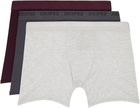 SKIMS Three-Pack Multicolor SKIMS Cotton 5 Boxer Briefs