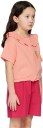 The Campamento Kids Pink Embroidered Shirt