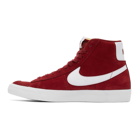 Nike Red Suede Blazer Mid 77 Sneakers