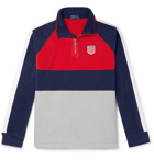 Polo Ralph Lauren - Logo-Appliquéd Colour-Block Fleece Half-Zip Sweatshirt - Multi