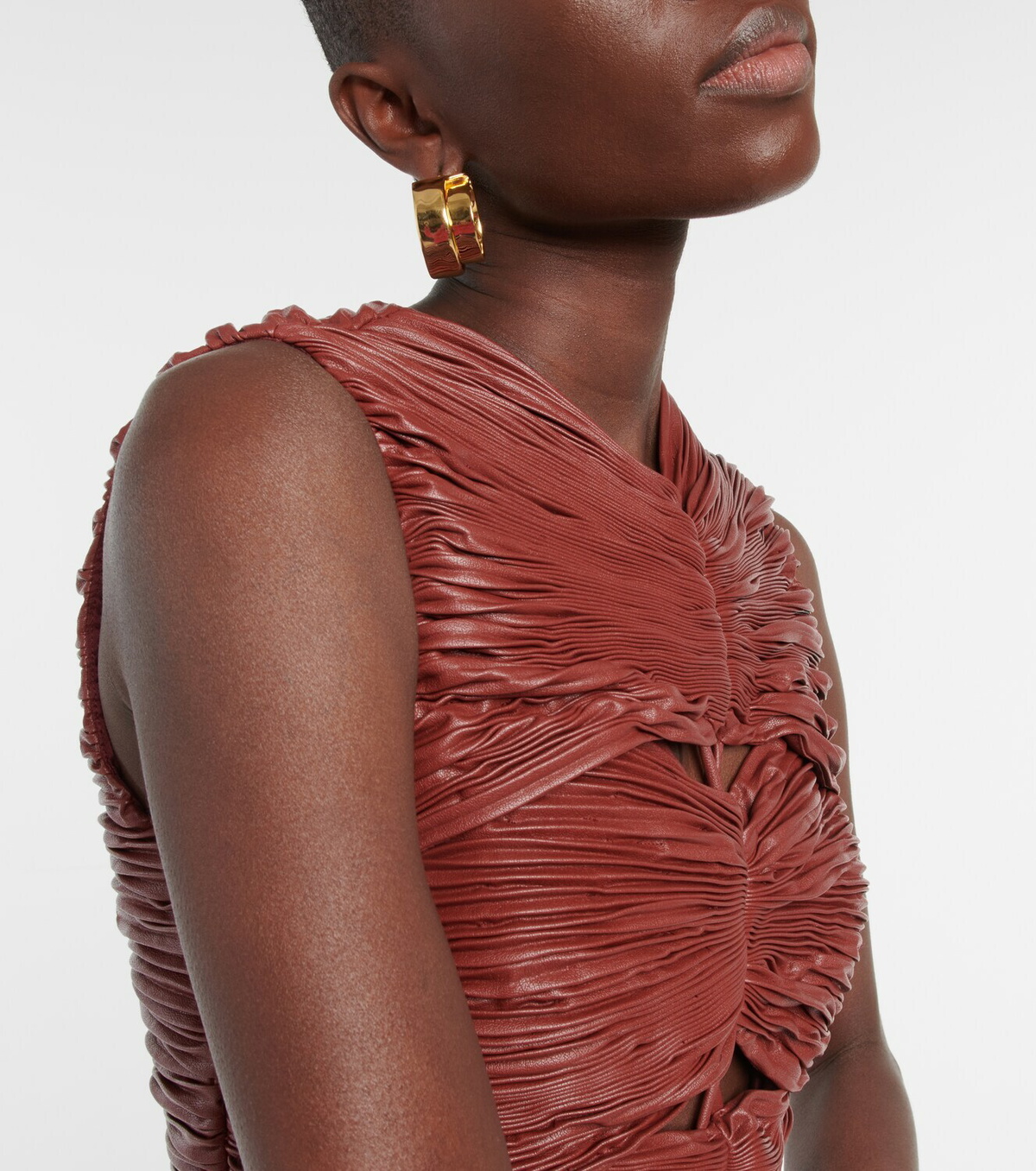 Altuzarra - Kandoro faux-leather pleated gown Altuzarra Altuzarra - Kandoro faux-leather pleated gown Altuzarra
