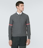 Thom Browne 4-Bar wool polo sweater