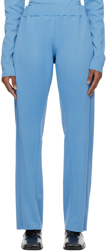 Photo: Bianca Saunders Blue Three-Pocket Lounge Pants