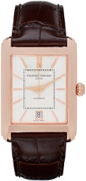 Frédérique Constant Rose Gold & Brown Classics Carrée Automatic Watch