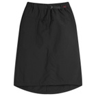 Gramicci Women's Nylon Packable Midi Skirt in Black