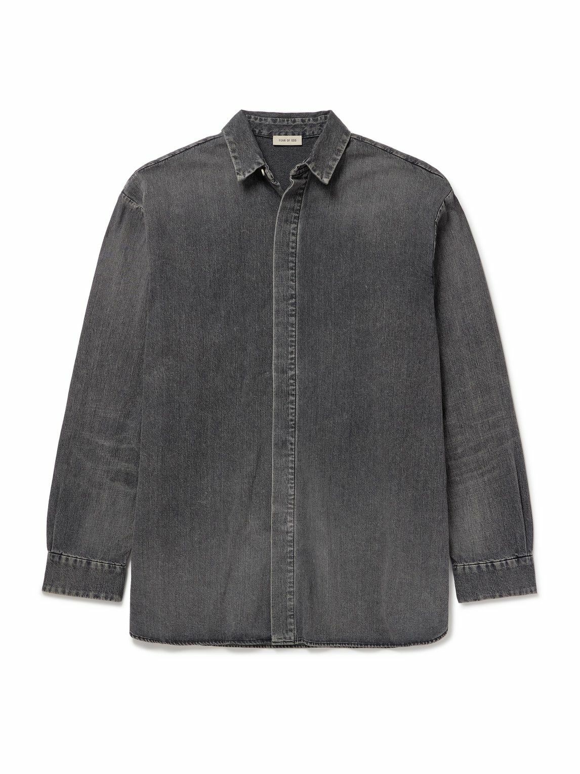 Fear of God - Oversized Denim Shirt - Gray Fear Of God