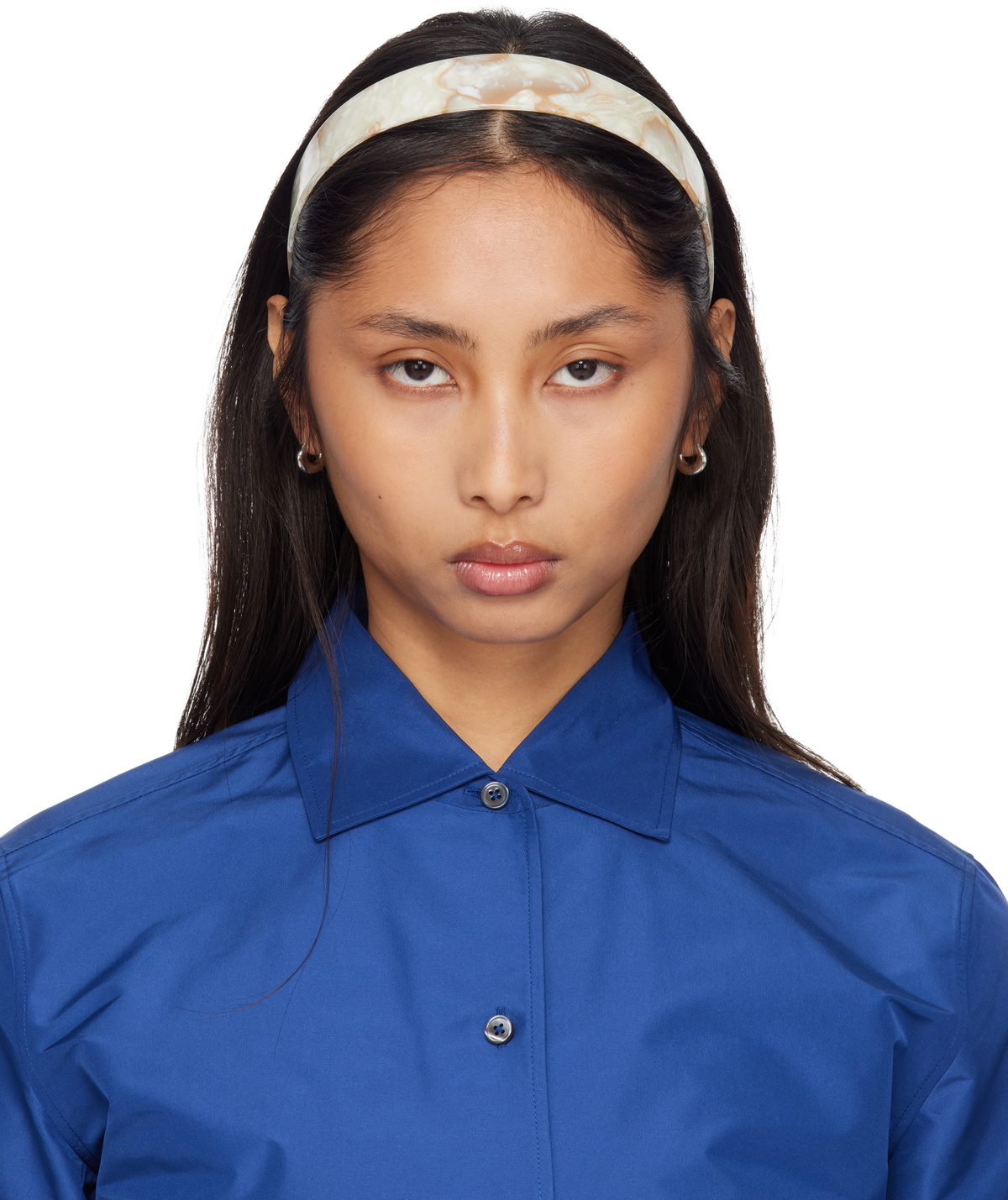 Sophie Buhai Off-White Thin Bessette Headband