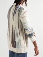 NN07 - Brady 6524 Intarsia Wool-Blend Sweater - Neutrals