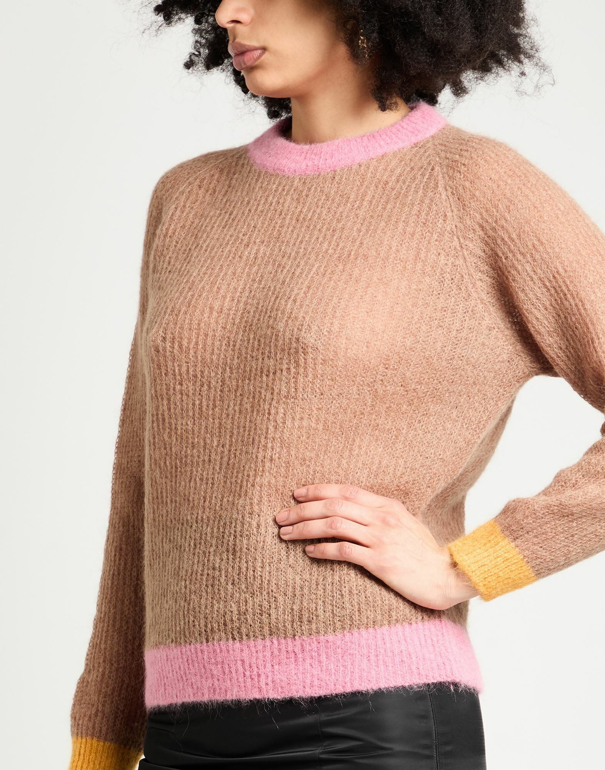 Manila Grace Womens Sweater Sand