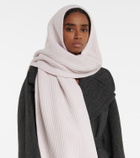 Alaïa Wool and cashmere hooded scarf