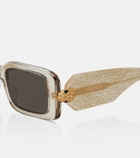 Bvlgari Serpenti Forever rectangular sunglasses