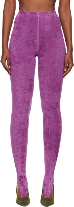 Photo: Julie Kegels Purple Thong Leggings