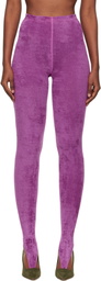Julie Kegels Purple Thong Leggings