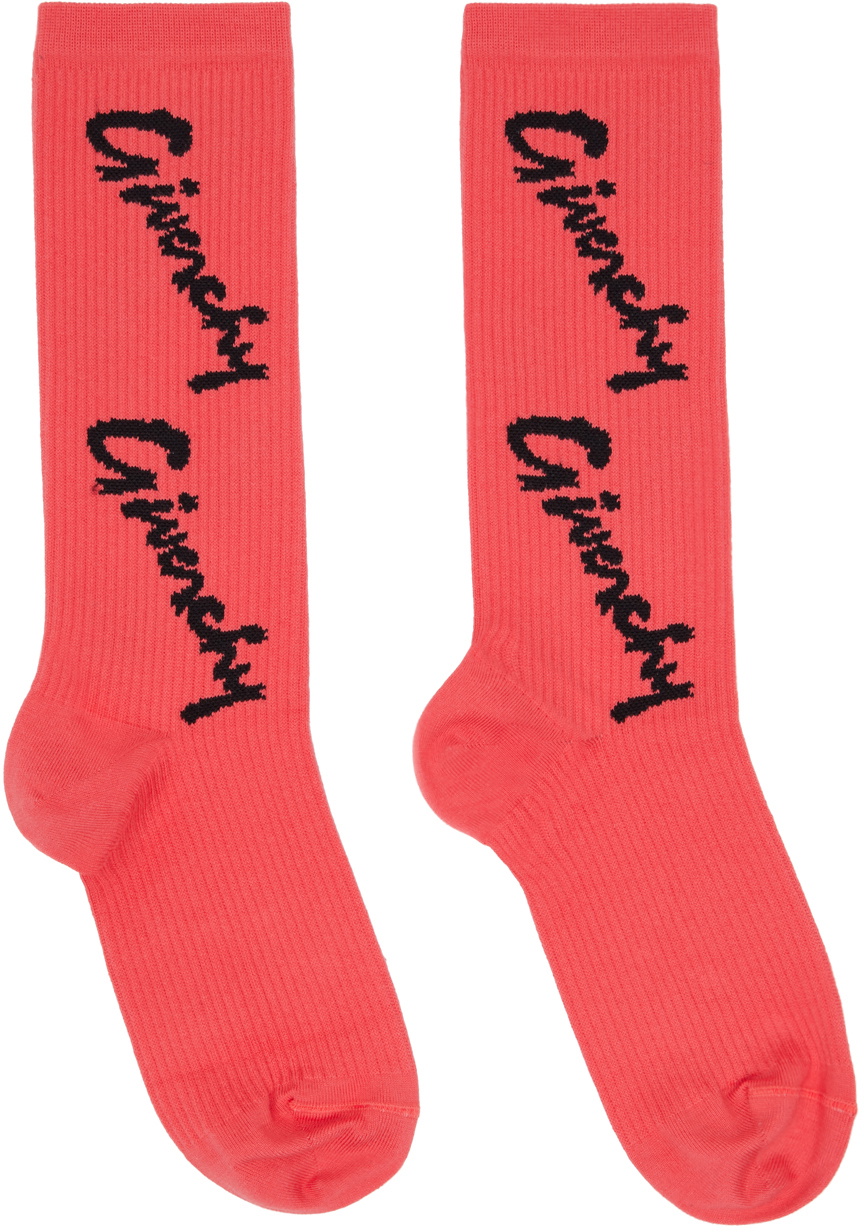 Photo: Givenchy Pink Jacquard Socks