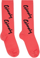 Givenchy Pink Jacquard Socks
