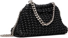 Stella McCartney Black Falabella Popcorn Drawstring Crossbody Bag