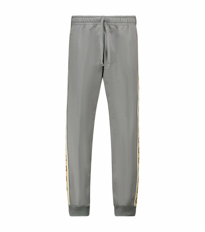 Photo: Gucci - Sweatpants with GG piping
