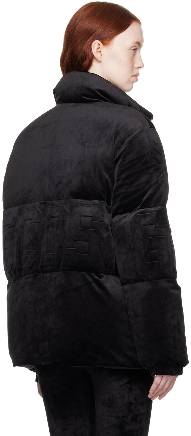 GCDS Black Embossed Down Jacket GCDS