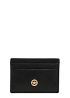 Versace Medusa Grained Leather Card Holder - Black - One Size