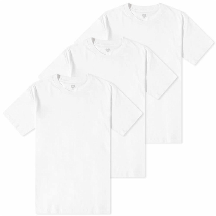 Photo: Human Made Men's T-Shirt - 3 Pack in White