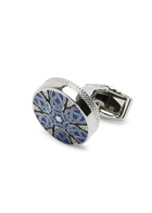 Tateossian Starweave Enamelled Cufflinks - Blue - One Size