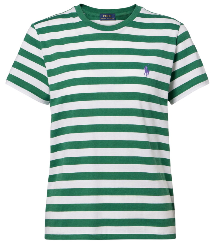 Photo: Polo Ralph Lauren Logo striped cotton jersey T-shirt