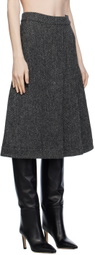 Saks Potts Gray Nicoline Midi Skirt
