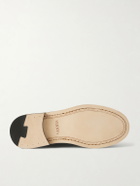 VINNY's - Yardee Snake-Effect Patent-Leather Loafers - Burgundy