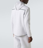 Brunello Cucinelli Cotton-blend French terry zip-up hoodie