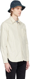 RRL Off-White Striped Shirt