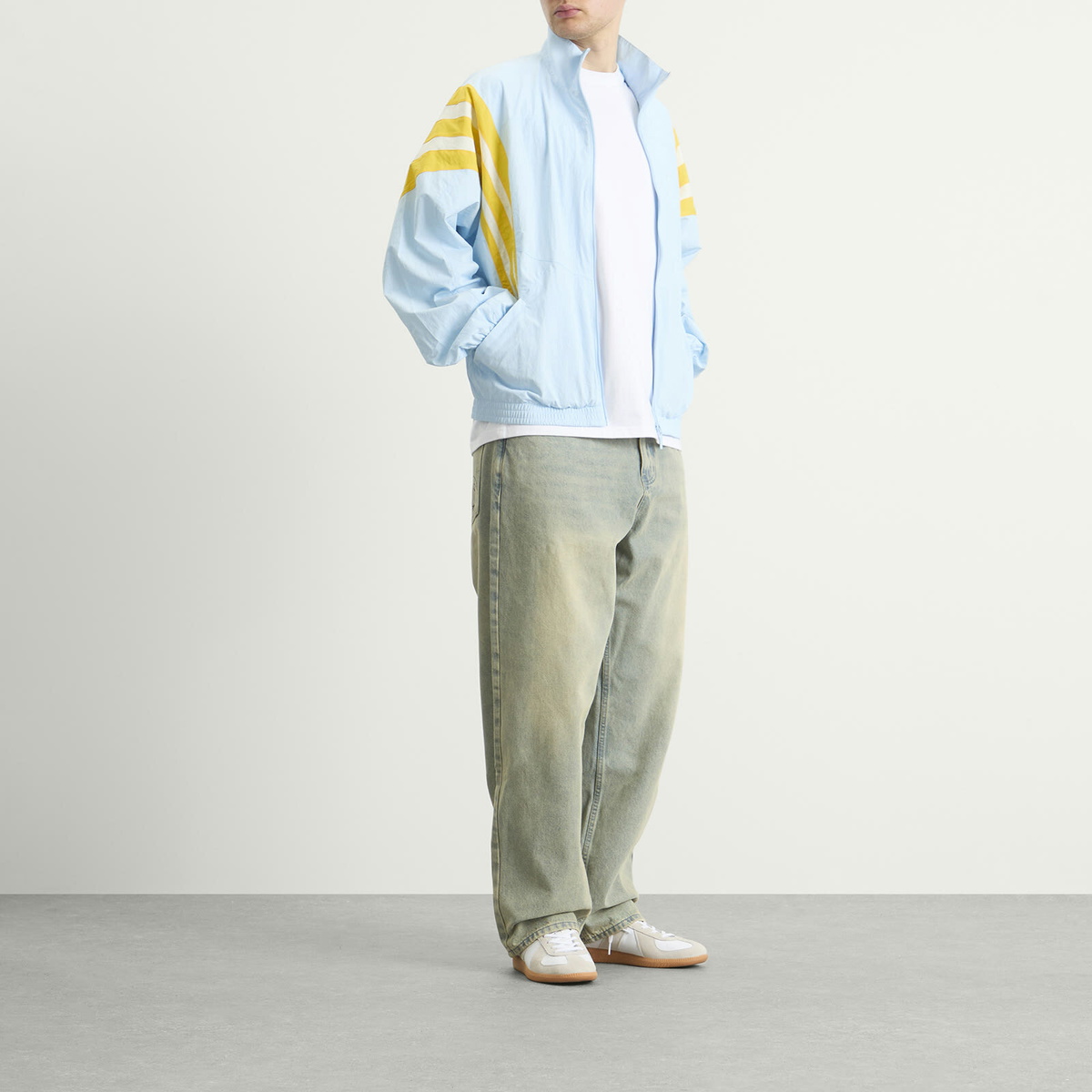 Adidas Men's Gfx Track Top in Ice Blue