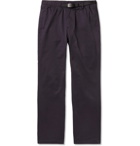 Gramicci - Slim-Fit Belted Cotton-Blend Twill Trousers - Blue