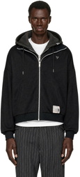 Maison MIHARA YASUHIRO Black Shifted Layer Track Jacket