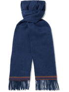 Paul Smith - Fringed Striped Wool Scarf